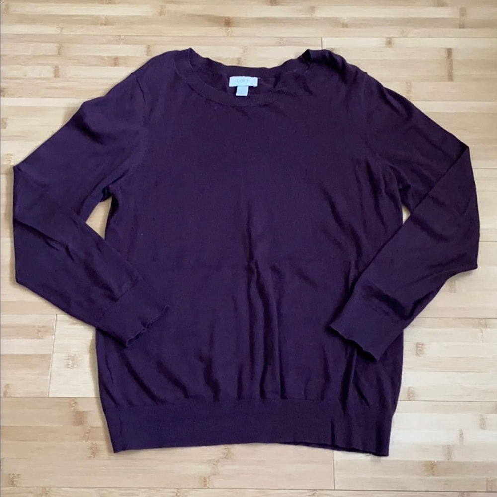 Loft Dark Maroon Sweater